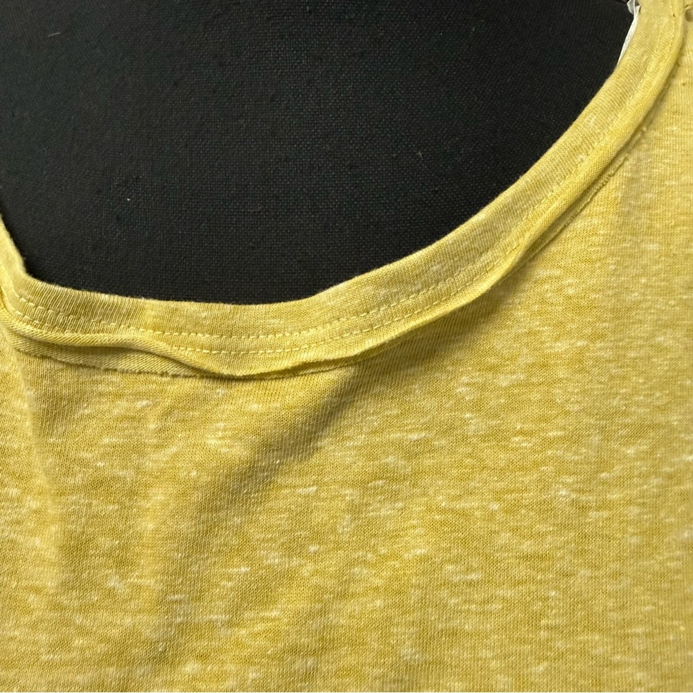 GiGiO Yellow Patchwork Floral Boho Top Ruffle Sleeve Lightweight Size L - Picture 4 of 11